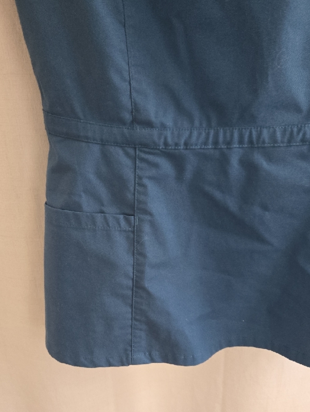 Jaanuu Slate Blue Short-Sleeve Scoop Neck Medical Scrub Top - Picture 4 of 11